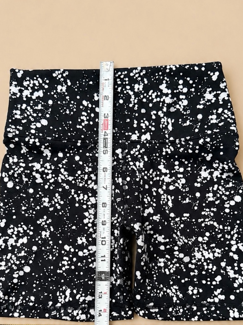 Women’s Bike Shorts Black and White Size Small High Rise Waistband - Picture 5 of 6